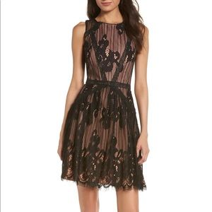 Adelyn Rae Trina Lace Fit & Flare Dress